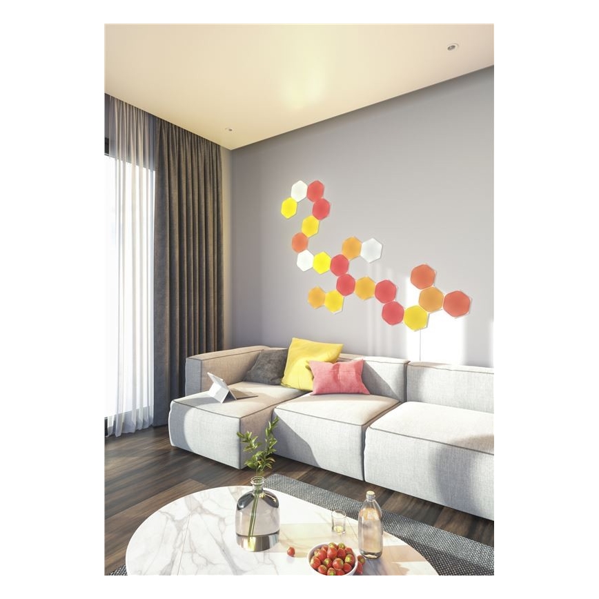 Nanoleaf - SET 9x LED RGB Zatemnitveni panel SHAPES HEXAGON LED/2W/230V 1200-6500K Wi-Fi