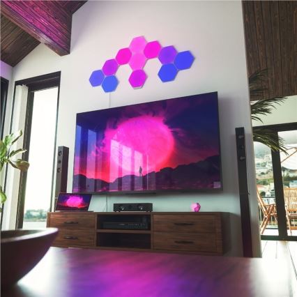 Nanoleaf - SET 9x LED RGB Zatemnitveni panel SHAPES HEXAGON LED/2W/230V 1200-6500K Wi-Fi