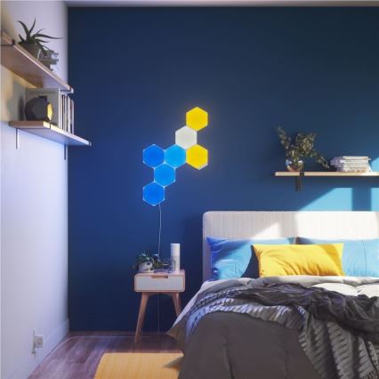 Nanoleaf - SET 9x LED RGB Zatemnitveni panel SHAPES HEXAGON LED/2W/230V 1200-6500K Wi-Fi