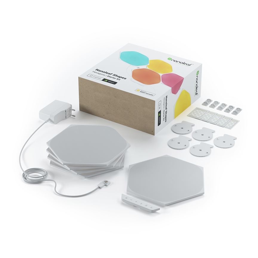 Nanoleaf - KOMPLET 5x LED RGB Zatemnitvene plošče SHAPES HEXAGON LED/2W/230V Wi-Fi