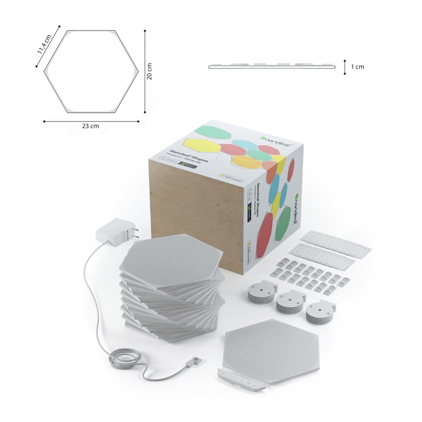 Nanoleaf - SET 15x LED RGB Zatemnitveni panel LED/2W/230V 1200-6500K Wi-Fi