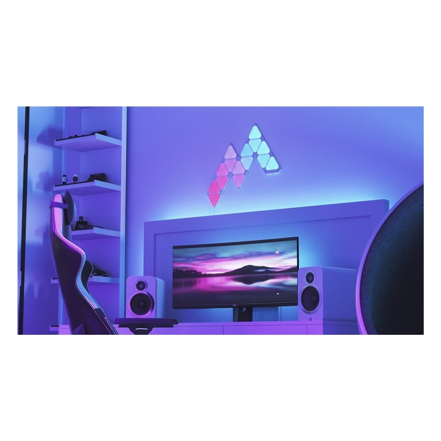 Nanoleaf - KOMPLET 10x LED RGB Zatemnitveni panel TRIANGLES LED/0,5W/230V Wi-Fi