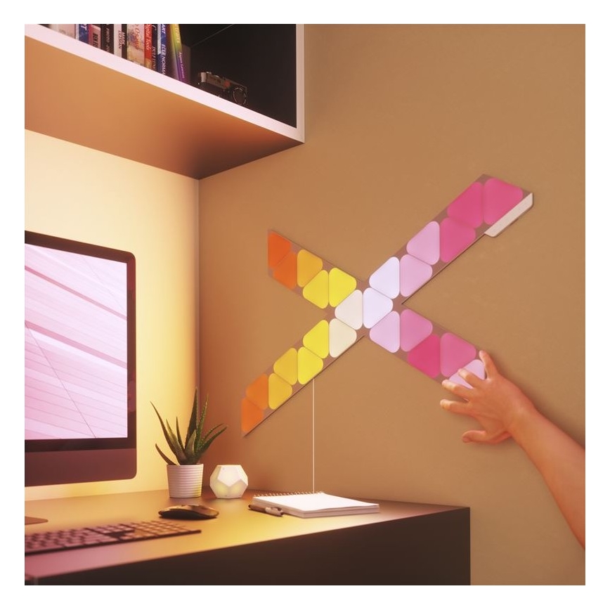Nanoleaf - KOMPLET 10x LED RGB Zatemnitveni panel TRIANGLES LED/0,5W/230V Wi-Fi