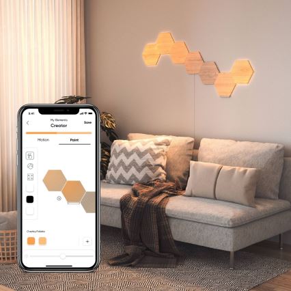 Nanoleaf - SET 3x LED Zatemnitveni panel HEXAGONS LED/2W/230V Wi-Fi