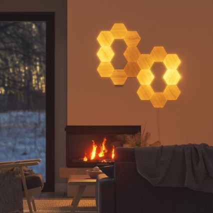 Nanoleaf - SET 13x LED Zatemnitveni panel HEXAGONS LED/2W/230V Wi-Fi