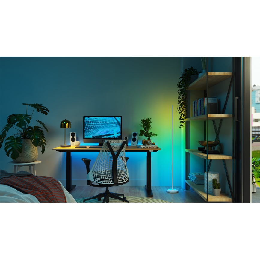 Nanoleaf - LED RGBW stoječa svetilka z zatemnitvijo LED/22W/230V 2200-6500K Wi-Fi bela