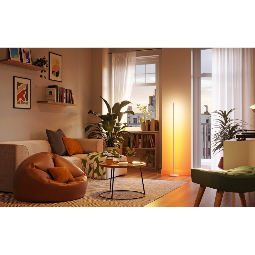 Nanoleaf - LED RGBW stoječa svetilka z zatemnitvijo LED/22W/230V 2200-6500K Wi-Fi bela