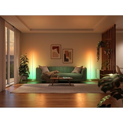 Nanoleaf - LED RGBW stoječa svetilka z zatemnitvijo LED/22W/230V 2200-6500K Wi-Fi bela