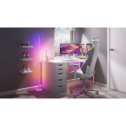 Nanoleaf - LED RGBW stoječa svetilka z zatemnitvijo LED/22W/230V 2200-6500K Wi-Fi bela
