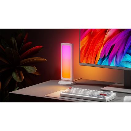 Nanoleaf - LED RGBIC Zatemnjevalna polnilna namizna postaja 3v1 5V 2700-6500K črna