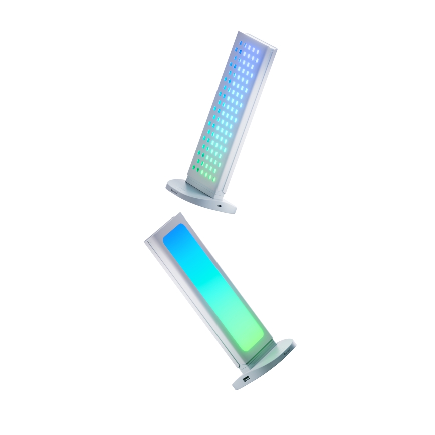 Nanoleaf - LED RGBIC Zatemnjevalna polnilna namizna postaja 3v1 5V 2700-6500K črna