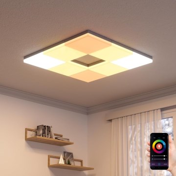 Nanoleaf - SET 3x RGBW Stropna svetilka z možnostjo zatemnitve SKYLIGHT 1xLED/18W/230V + 2xLED/16W/230V 2700-6500K Wi-Fi