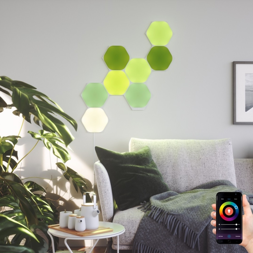 Nanoleaf - SET 9x LED RGB Zatemnitveni panel SHAPES HEXAGON LED/2W/230V 1200-6500K Wi-Fi