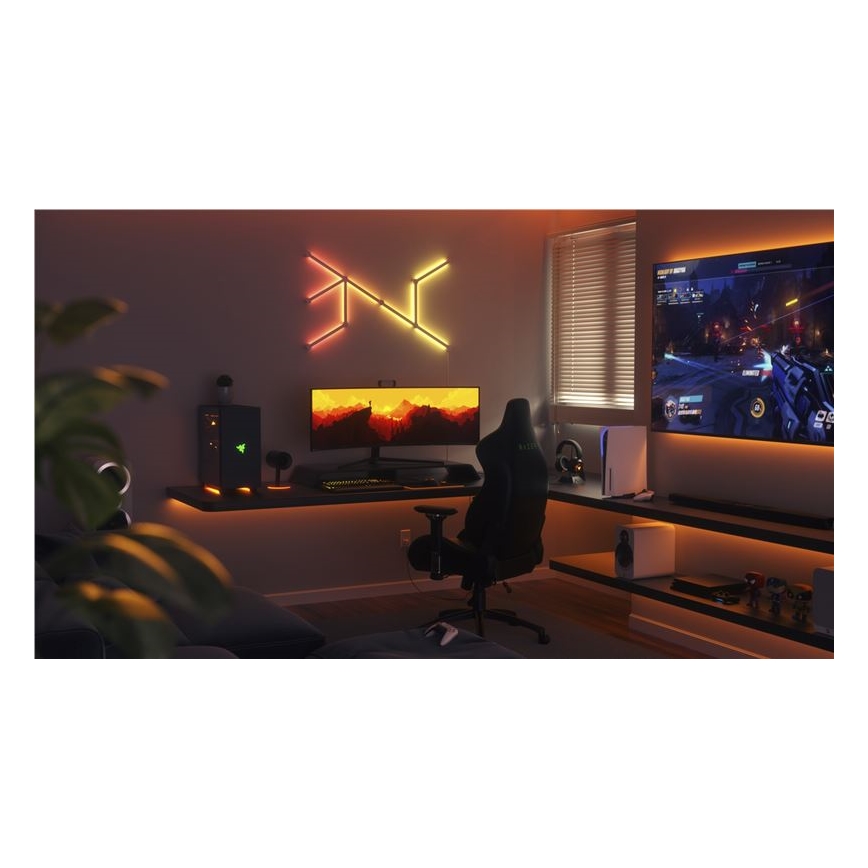 Nanoleaf - SET 9x LED RGBW Zatemnitveni trak LINES LED/2W/230V 1200-6000K Wi-Fi