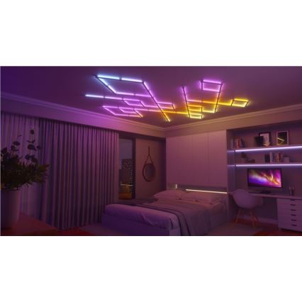 Nanoleaf - SET 9x LED RGBW Zatemnitveni trak LINES LED/2W/230V 1200-6000K Wi-Fi