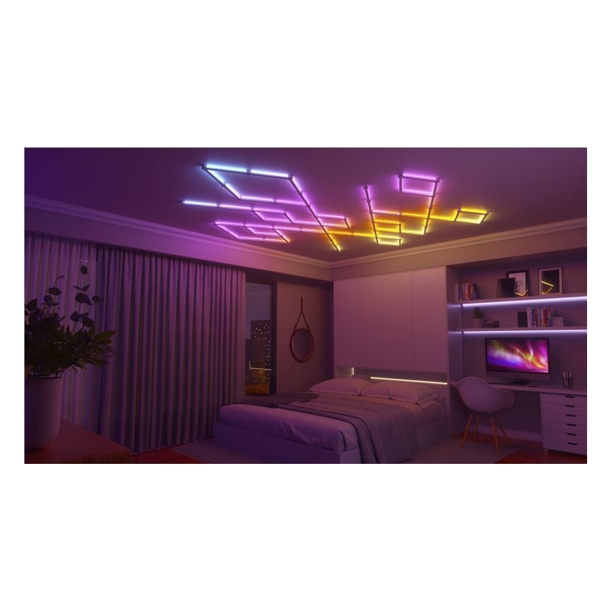 Nanoleaf - SET 9x LED RGBW Zatemnitveni trak LINES LED/2W/230V 1200-6000K Wi-Fi