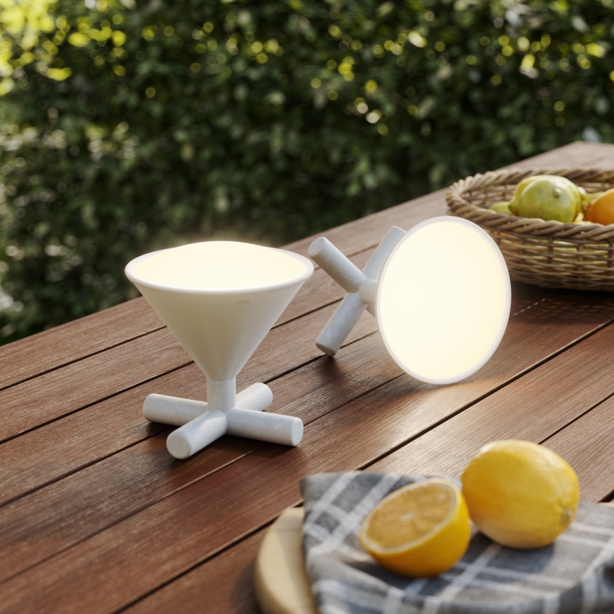 Nanoleaf - LED RGBW Zatemnitvena polnilna namizna svetilka UMBRA CONO LED/2,4W/5V 2700-6500K 2530 mAh siva