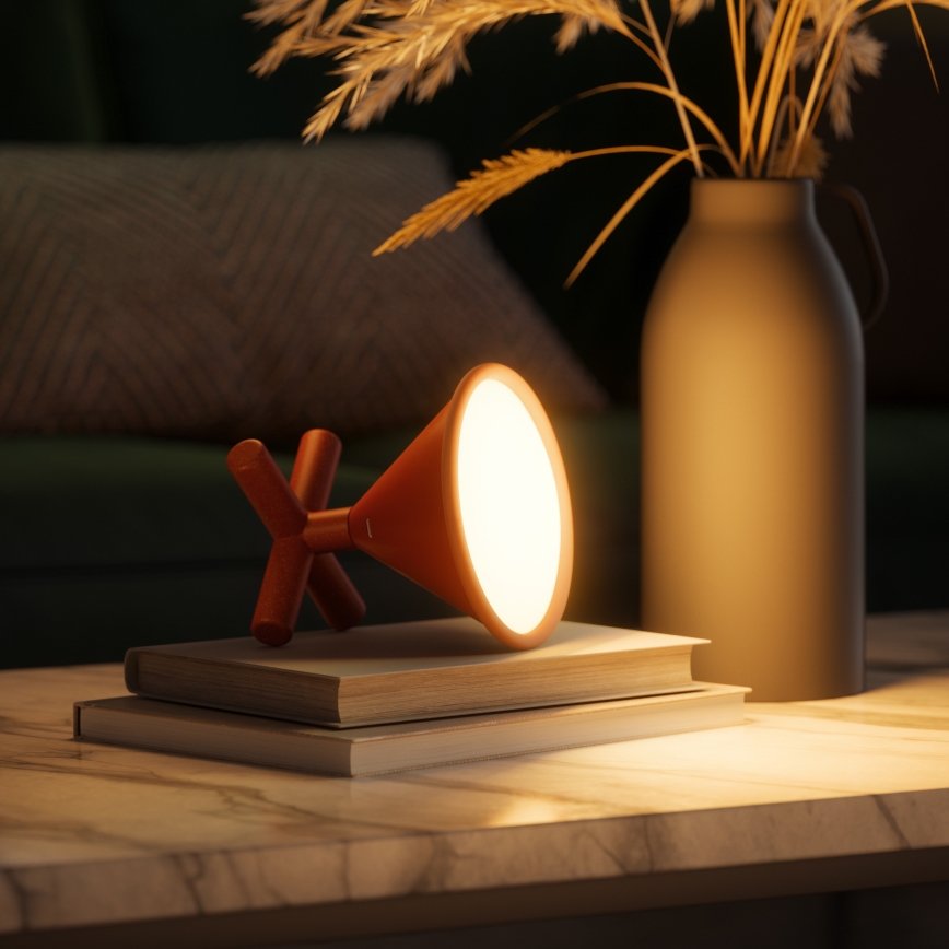 Nanoleaf - LED RGBW Zatemnitvena polnilna namizna svetilka UMBRA CONO LED/2,4W/5V 2700-6500K 2530 mAh rjava