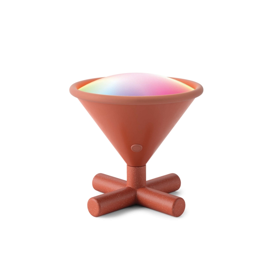 Nanoleaf - LED RGBW Zatemnitvena polnilna namizna svetilka UMBRA CONO LED/2,4W/5V 2700-6500K 2530 mAh rjava