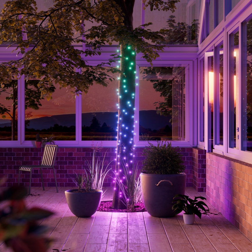 Nanoleaf - LED RGBW Zunanji božična veriga ESSENTIALS 300xLED 2x12m 2700-6500K Wi-Fi IP67
