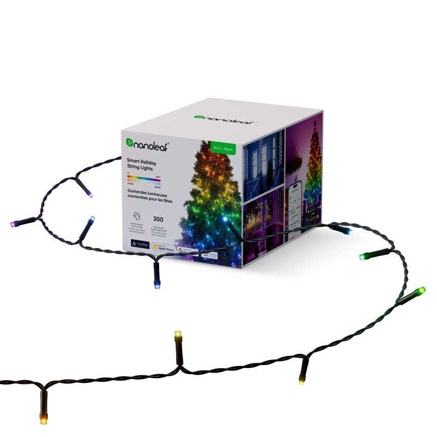 Nanoleaf - LED RGBW zunanja svetlobna veriga ESSENTIALS 300xLED 2x12m 2700-6500K Wi-Fi IP67