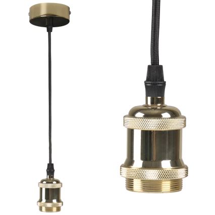 Napajalni kabel 1xE27/20W/230V zlat