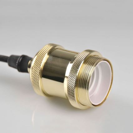 Napajalni kabel 1xE27/20W/230V zlat
