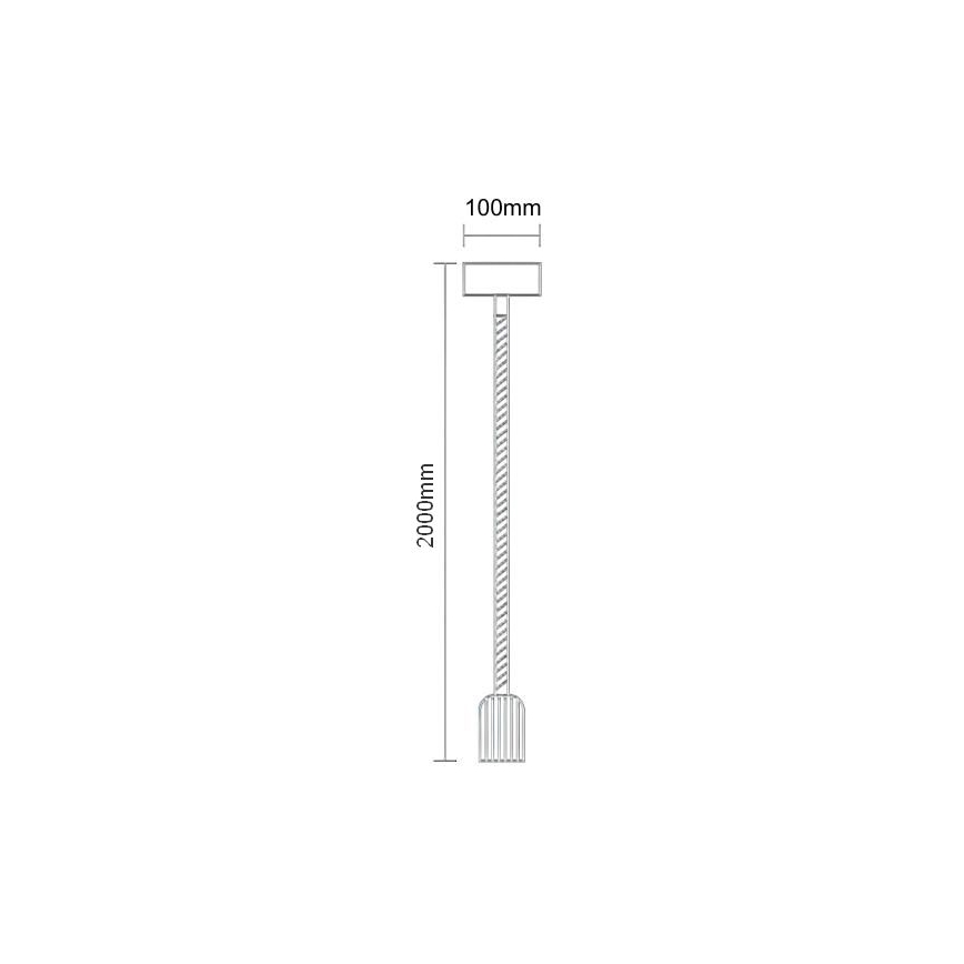 Napajalni kabel 1xE27/60W/230V 2 m