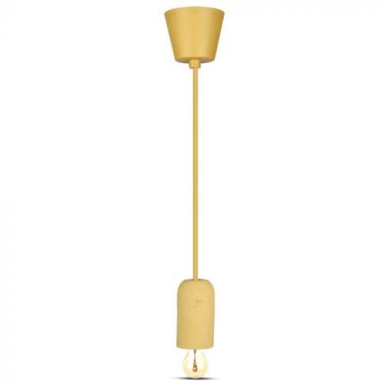 Napajalni kabel 1xE27/60W/230V beton/bež