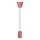 Napajalni kabel 1xE27/60W/230V beton/rdeča