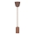 Napajalni kabel 1xE27/60W/230V beton/rjava