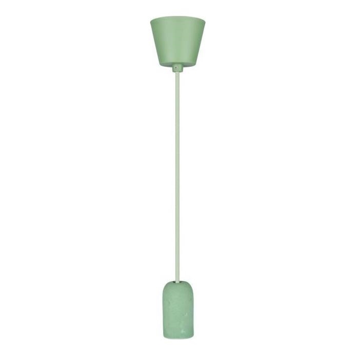 Napajalni kabel 1xE27/60W/230V beton/zelena