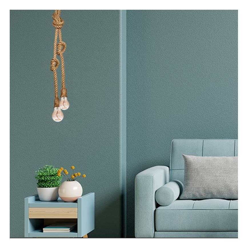 Napajalni kabel 2xE27/60W/230V 3 m