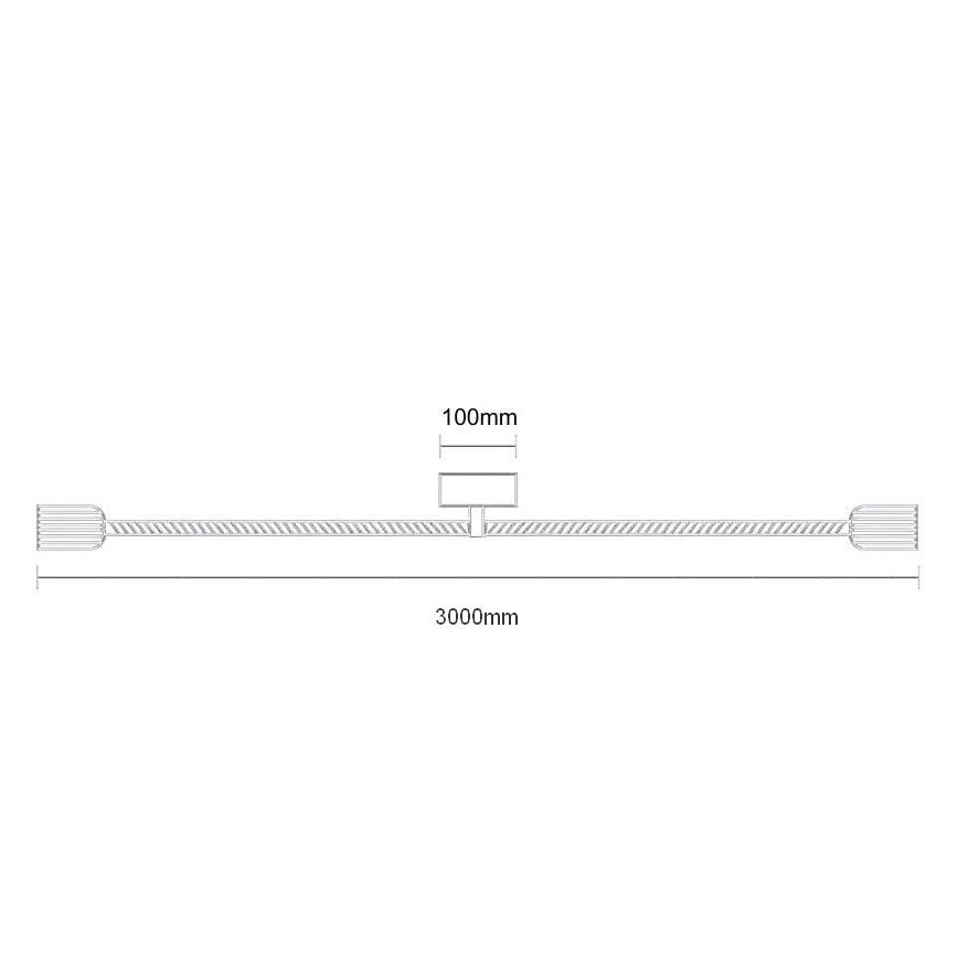 Napajalni kabel 2xE27/60W/230V 3 m