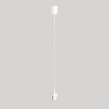 Napajalni kabel EDI 1xE27/60W/230V 90 cm bela