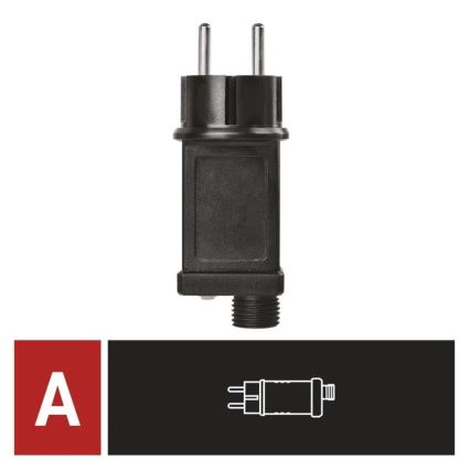 Napajalnik za povezljive božične luči 230V IP44