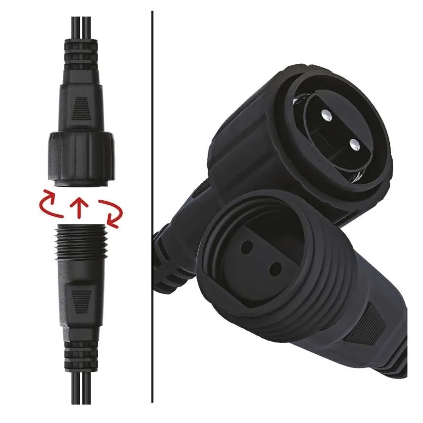 Napajalnik za povezljive božične lučke 12W/230V IP44