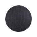 Naravna okrogla preproga FIR WOOL 160 cm 2600 g/m2 antracitna