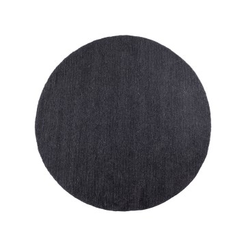 Naravna okrogla preproga FIR WOOL 160 cm 2600 g/m2 antracitna