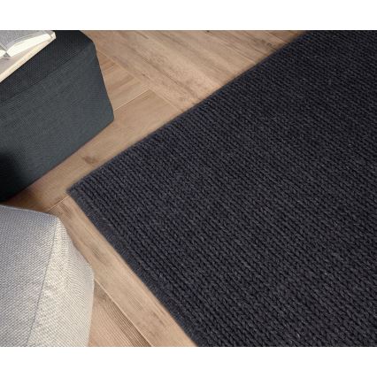 Naravna preproga FIR WOOL 160x230 cm 2600 g/m2 antracit