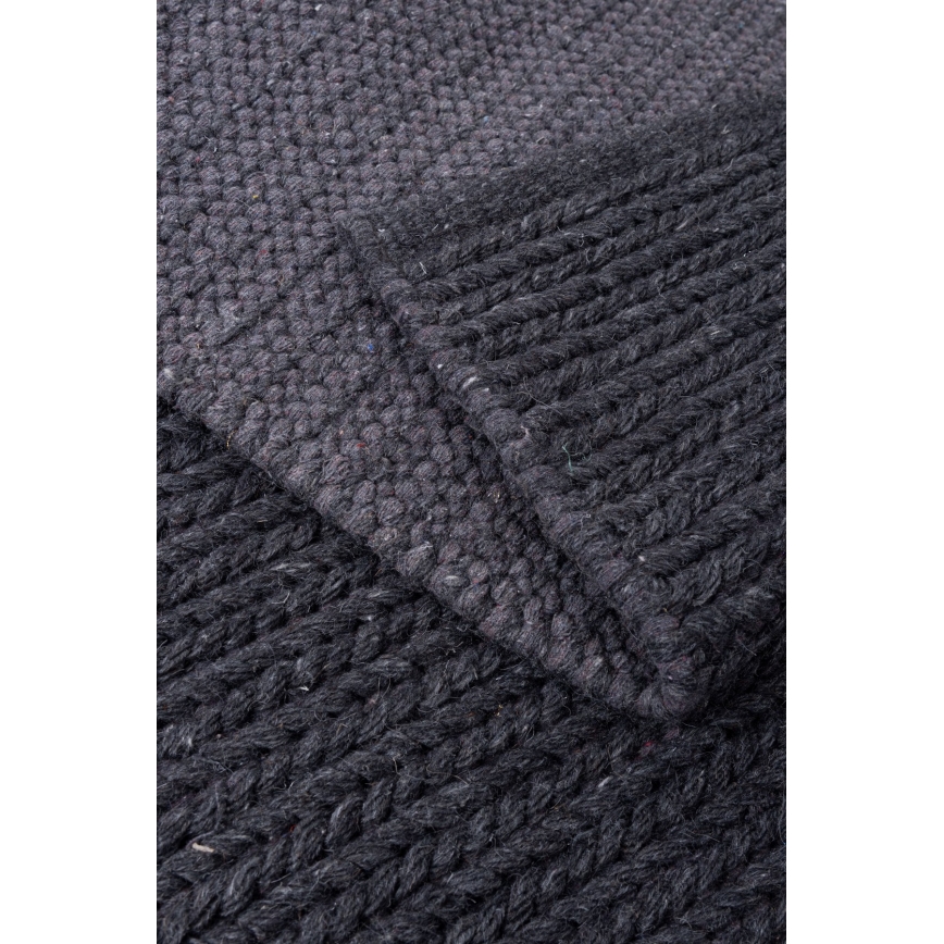 Naravna preproga FIR WOOL 160x230 cm 2600 g/m2 antracit