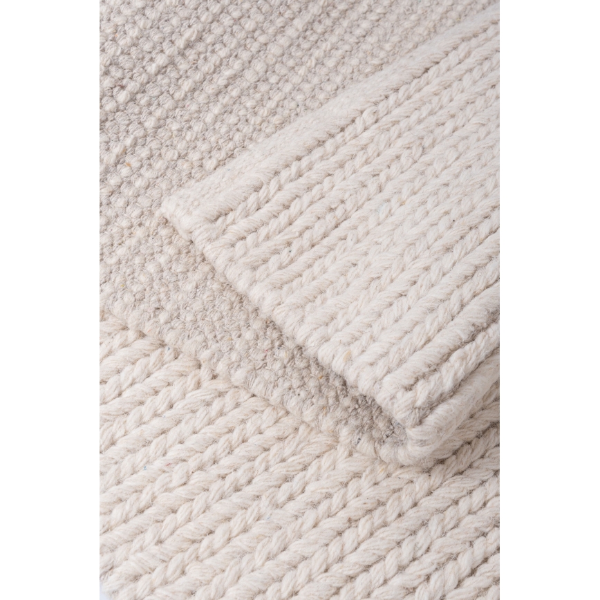Naravna preproga FIR WOOL 200x300 cm 2600 g/m2 kremna