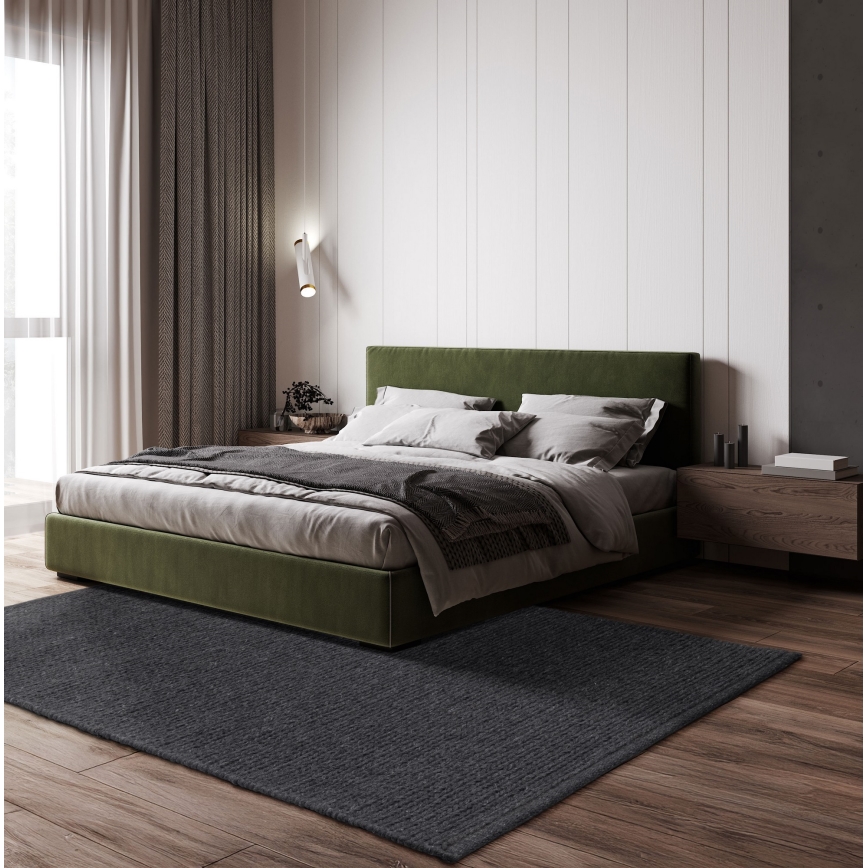 Naravna preproga FIR WOOL 70x140 cm 2600 g/m2 antracit