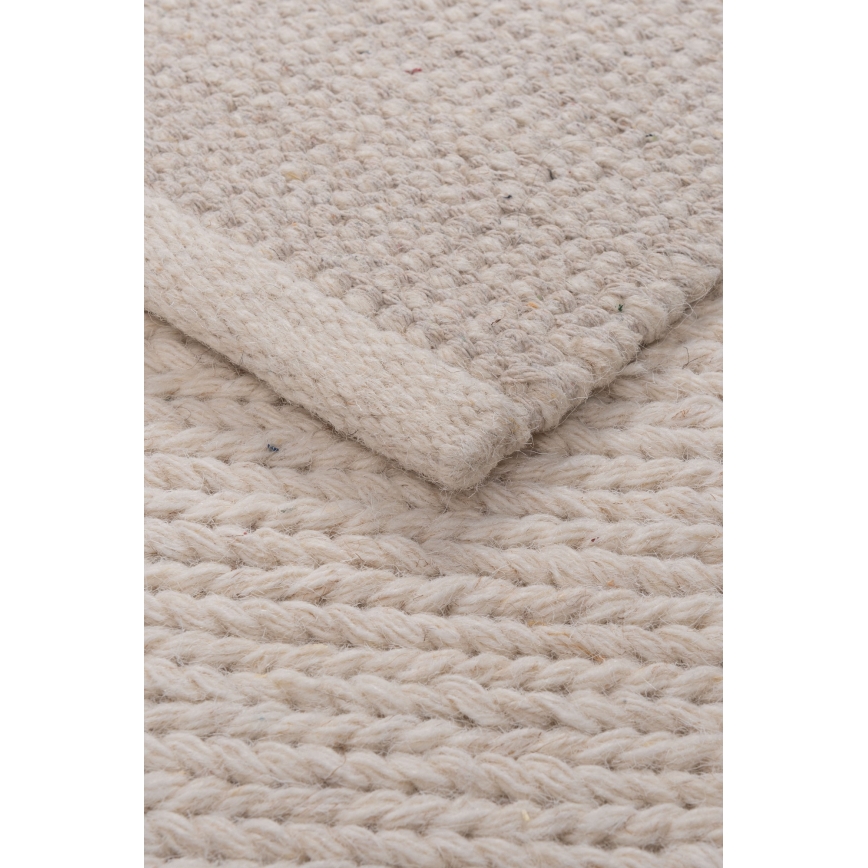 Naravna preproga FIR WOOL 70x140 cm 2600 g/m2 kremna
