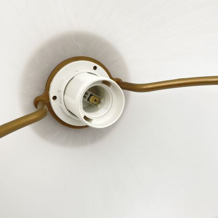 Nastavljiv viseči lestenec RAMONA 1xE27/60W/230V rjava/bela/hrast