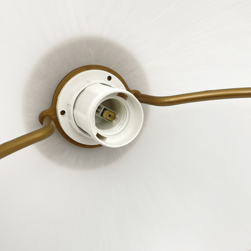 Nastavljiv viseči lestenec RAMONA 1xE27/60W/230V rjava/bela/hrast