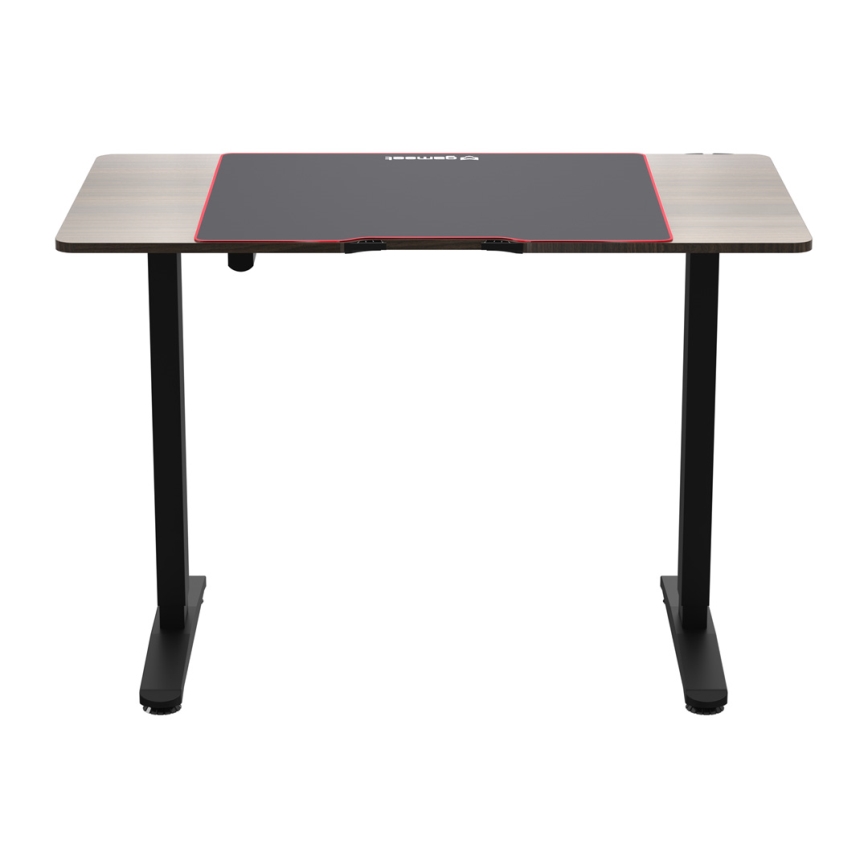 Nastavljiva gaming miza CONTROL 110x60 cm rjava/črna