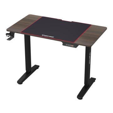 Nastavljiva gaming miza CONTROL 110x60 cm rjava/črna