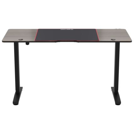 Nastavljiva gaming miza CONTROL 140x60 cm rjava/črna