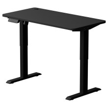 Nastavljiva pisalna miza LEVANO 120x60 cm črna
